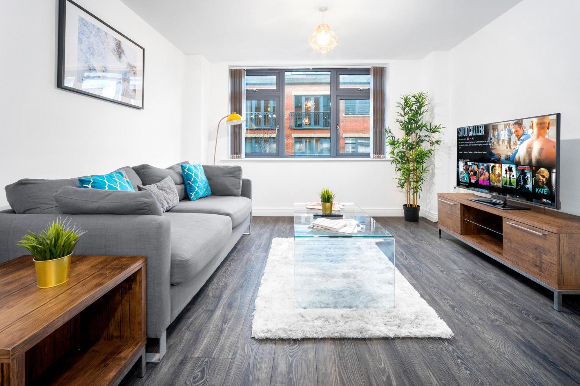 New Luxe Apartment - Secure Parking - Birmingham City Centre - Netflix - Wifi - Top Rated - 54M Εξωτερικό φωτογραφία